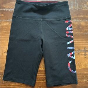 NWOT Calvin Klein Black Athletic Shorts woman’s S. Workout stretch